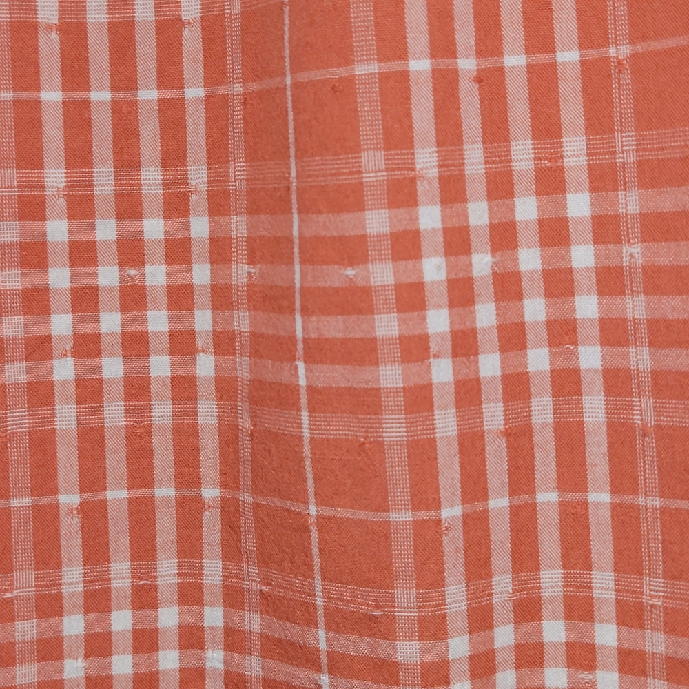 Universal Thread Women's Orange And White Plaid B… - image 5